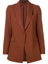 Theory Classic Tailored Blazer - Brown In Brown