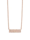 SAKS FIFTH AVENUE 14K Gold & Natural Diamond Pendant Necklace,0400098983585