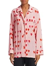 ALEXANDER MCQUEEN Silk Petal Print Pajama Shirt,0400099546273
