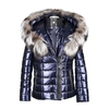 POPSKI LONDON ASPEN METALLIC JACKET - NAVY,2915487