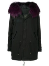 MR & MRS ITALY HOODED TRIMMED PARKA