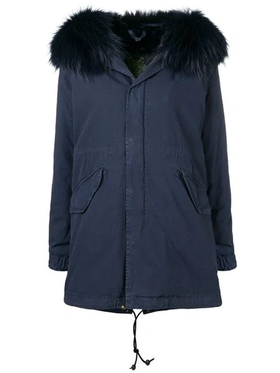 Mr & Mrs Italy Hooded Parka In Blue
