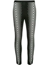 HAIDER ACKERMANN chevron-print leggings