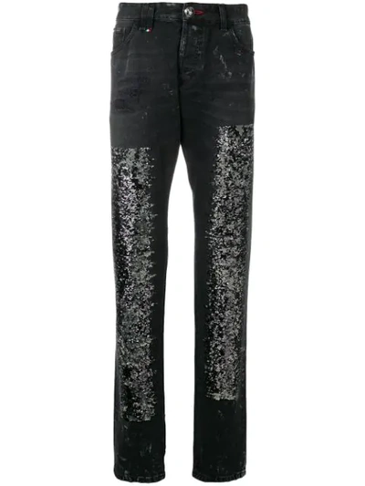 Philipp Plein Sequins Jeans - 黑色 In Black