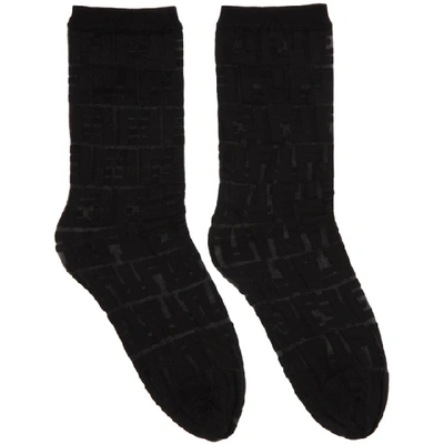 Fendi Black Forever  Socks In F0qa1 Blk**