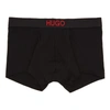 HUGO HUGO TWO-PACK BLACK AND RED BROTHER BOXER BRIEFS
