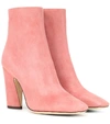 JIMMY CHOO MIRREN 100 SUEDE ANKLE BOOTS,P00358096