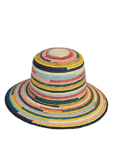 Eugenia Kim Stevie Multicolored Straw Bucket Hat