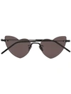 SAINT LAURENT SAINT LAURENT EYEWEAR BLACK HEART SHAPE SUNGLASSES