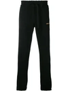 AIMÉ LEON DORE AIMÉ LEON DORE EMBROIDERED LOGO TRACK PANTS - 黑色