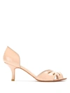 SARAH CHOFAKIAN VALENCIA PEEP TOE SHOES