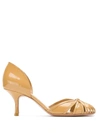 Sarah Chofakian Leather Sarah Pumps In Neutrals