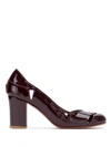 SARAH CHOFAKIAN PATENT LEATHER BRUXELAS PUMPS