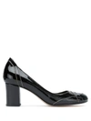 Sarah Chofakian Leather Pumps In Black