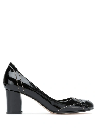 Sarah Chofakian Leather Pumps In Black