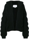 I LOVE MR MITTENS cable knit hooded cardigan 