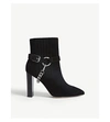 Paige London Suede Ankle Boots In Black