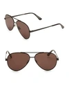 SAINT LAURENT 60MM Classic Aviator Sunglasses