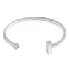 ANCHOR & CREW FARIS SQUARE MIDI WAYFARER SILVER BANGLE