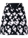 GIAMBATTISTA VALLI FLORAL EMBROIDERED MINI SKIRT