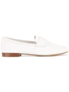 Mansur Gavriel Classic Leather Loafers In White