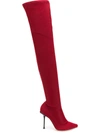 SERGIO ROSSI SERGIO ROSSI THIGH-LENGTH BOOTS - RED