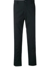 NANAMICA NANAMICA STRAIGHT LEG TROUSERS - BLACK