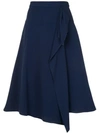 DELPOZO FLARED A-LINE SKIRT