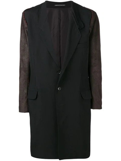 Yohji Yamamoto Deconstructed Leather Jacket - 黑色 In Black