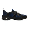 PRADA Black & Blue Crossection Sneakers