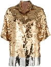 N°21 Nº21 SEQUIN SHIRT - PINK