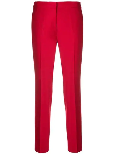 Pinko Cropped Tailored Trousers - 红色 In Red
