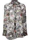 ADAM LIPPES SHEER FLORAL BLOUSE