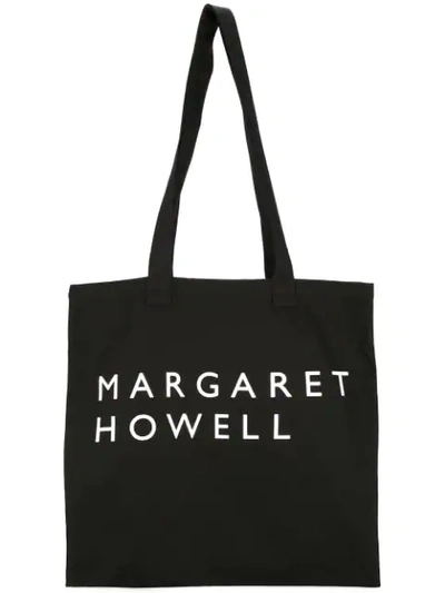 Margaret Howell Logo Shopper Tote - 黑色 In Black
