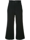 MARGARET HOWELL CROPPED FLARED TROUSERS