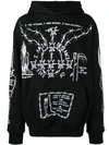 WARREN LOTAS WARREN LOTAS OVERSIZED PRINTED HOODIE - BLACK