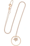 DIANE KORDAS Explosion Charm 18-karat rose gold diamond necklace