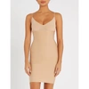 Commando Two-faced Tech Microfibre Slip Dress In Nude