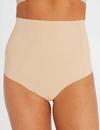 Commando Classic Control Microfibre Thong In Beige