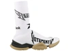 Vetements Reebok Metal Jacquard Socks Sneakers In White/black