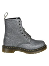 DR. MARTENS' DR. MARTENS "PASCAL" BOOTS IN GLITTERED ANTHRACITE LEATHER,10755224