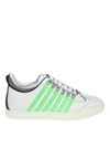 DSQUARED2 SNEAKERS RUNNER 251 IN WHITE LEATHER,10755098