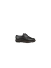 DOLCE & GABBANA LACED WOVEN LEATHER SHOES,10755064