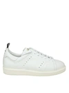 GOLDEN GOOSE SNEAKERS STARTER IN WHITE LEATHER,10756638