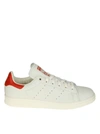 ADIDAS ORIGINALS SNEAKERS STAN SMITH IN WHITE LEATHER,10756058