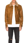 Schott Waxy Vintage Buffalo Trucker In Sycamore