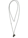 Werkstatt:münchen Tag Pendant Necklace In Metallic
