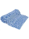 JOHN ELLIOTT JOHN ELLIOTT GEOMETRIC PRINT BEACH TOWEL - BLUE