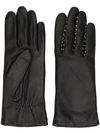 AGNELLE STUDDED LEATHER GLOVES