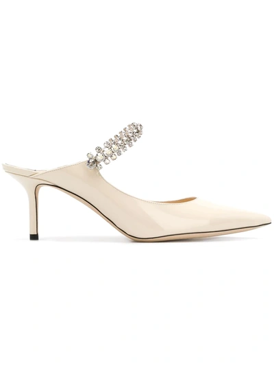 Jimmy Choo Bing 65 Mules In White